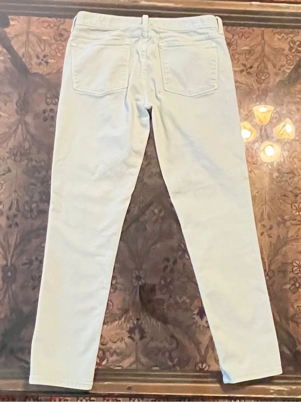 J.Crew Toothpick Jeans 28P Light Mint Skinny Ankle Denim